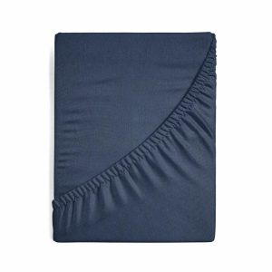 Prześcieradło JERSEY granatowe 120×200 z gumką 722489 Prześcieradło JERSEY granatowe 120×200 z gumką 722489