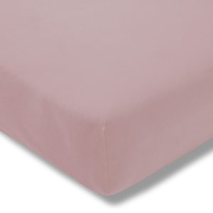 Prześcieradło jersey z gumką 100×200 400 pudrowe różowe 97879