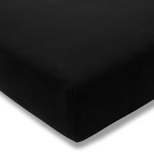 Prześcieradło jersey z gumką 100×200 900 czarne Estella 97821