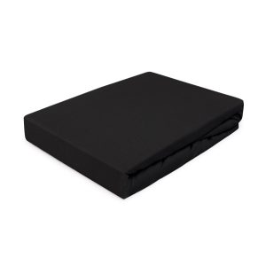 Prześcieradło jersey z gumką 140×200 027 czarne 84698 Prześcieradło jersey z gumką 140×200 027 czarne 84698