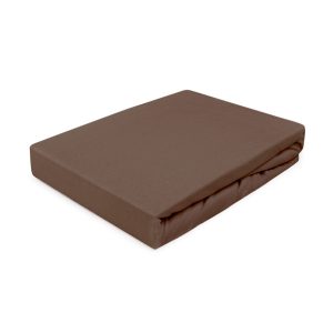 Prześcieradło jersey z gumką 140×200 030 czekoladowe 85036 Prześcieradło jersey z gumką 140×200 030 czekoladowe 85036