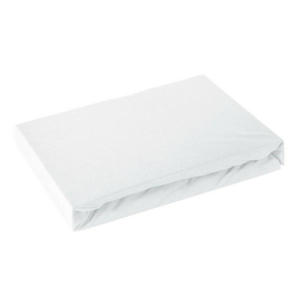 Prześcieradło jersey z gumką 140x200 białe 125 g/m2 84799