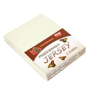 Prześcieradło jersey z gumką 140×200 ekri 002 150g/m2 KARO 83647 Prześcieradło jersey z gumką 140×200 ekri 002 150g/m2 KARO 83647
