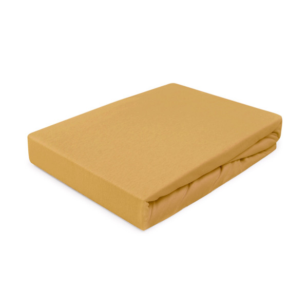 Prześcieradło jersey z gumką 160x200 042 musztardowe 969896