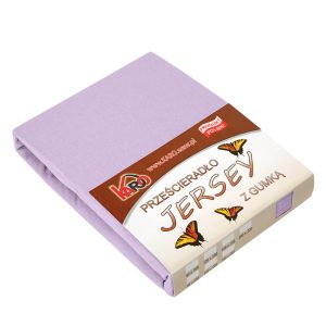 Prześcieradło jersey z gumką 160×220 wrzosowe 036 KARO 83923 Prześcieradło jersey z gumką 160×220 wrzosowe 036 KARO 83923