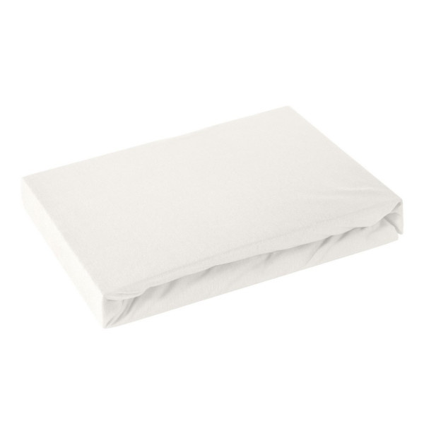 Prześcieradło jersey z gumką 180x200 kremowe 125 g/m2 84837
