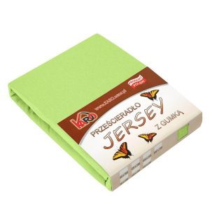 Prześcieradło jersey z gumką 60×120 limonkowe 058 KARO 83708 Prześcieradło jersey z gumką 60×120 limonkowe 058 KARO 83708