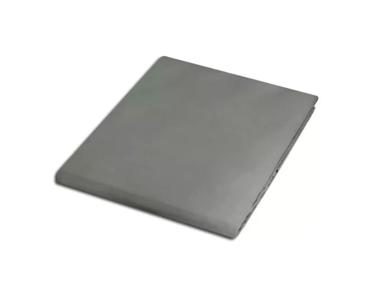 Prześcieradło satynowe bez gumki 200x220 popielate 024 988409
