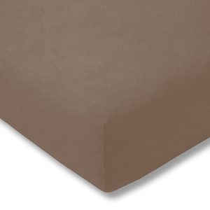 Prześcieradło welurowe z gumką 100×200 095 brązowe 175g/m2 97746 Prześcieradło welurowe z gumką 100×200 095 brązowe 175g/m2 97746