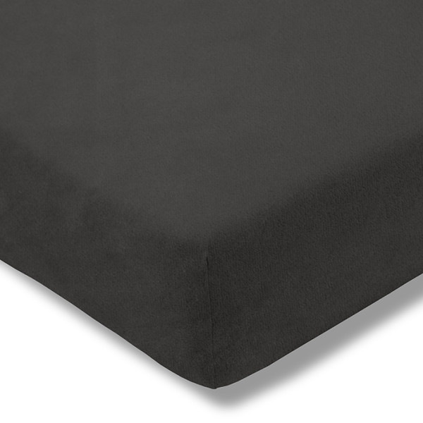 Prześcieradło welurowe z gumką 150x200 antracytowe 175g/m2 97927