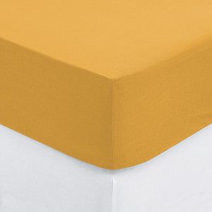 PRZEŚCIERADŁO Z GUMKĄ 160x200cm ZAKŁADKA 30cm BAWEŁNA ochra 510362 PRZEŚCIERADŁO Z GUMKĄ 160x200cm ZAKŁADKA 30cm BAWEŁNA ochra 510362