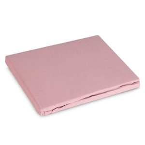 Prześcieradło z gumką 220×200 Basic pudrowe różowe jednobarwne 988397 Prześcieradło z gumką 220×200 Basic pudrowe różowe jednobarwne 988397