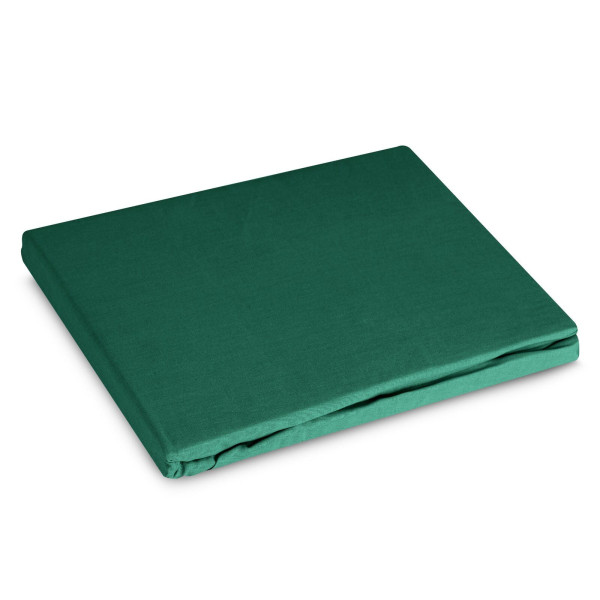 Prześcieradło z gumką Basic 180x200 +30 cm bawełna zielone 983268