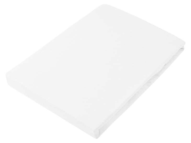 Prześcieradło z gumką Jass jersey 140x200 cm białe 35015