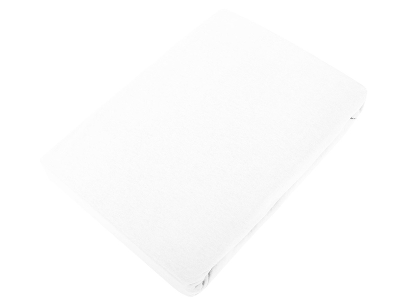 Prześcieradło z gumką Ray bawełniane 200x220 cm białe 40738