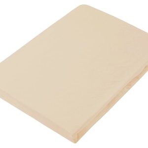 Prześcieradło z gumką Tess jersey 90×200 cm beżowe 35052 Prześcieradło z gumką Tess jersey 90×200 cm beżowe 35052