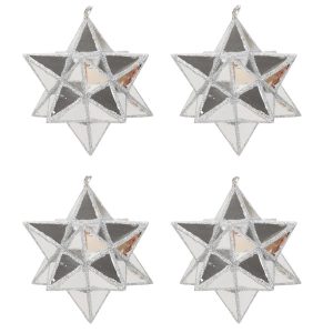 Przestrzenne gwiazdki z tworzywa sztucznego, 4 szt., Ø 7,5cm 140234 Przestrzenne gwiazdki z tworzywa sztucznego, 4 szt., Ø 7,5cm 140234