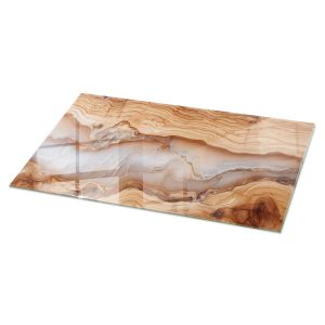 Przezroczysty blat szklany 120×60 Szyba hartowana Drewno żywica Tulup 1022097