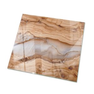 Przezroczysty blat szklany 60×60 Szyba hartowana Drewno żywica Tulup 1021946