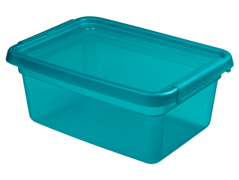 Pudełko do przechowywania Basestore 12,5 l niebieskie 267553