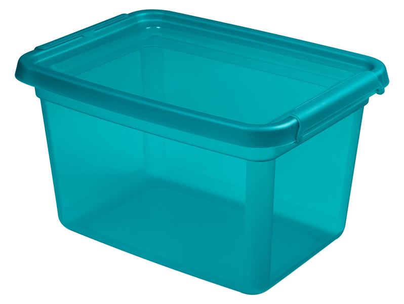 Pudełko do przechowywania Basestore 15 l niebieskie 267554
