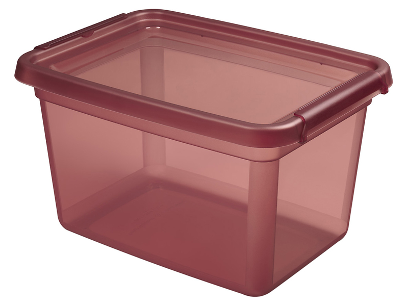 Pudełko do przechowywania Basestore 15 l różowe 267562