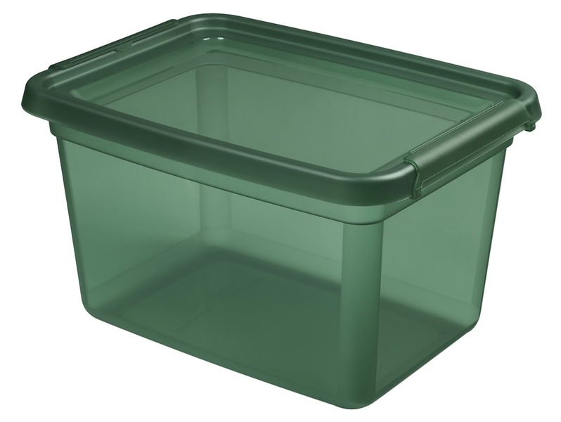 Pudełko do przechowywania Basestore 15 l zielone 267558
