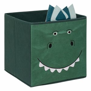 Pudełko do przechowywania Dinozaur zielone 29×29 cm na zabawki 949551 Pudełko do przechowywania Dinozaur zielone 29×29 cm na zabawki 949551