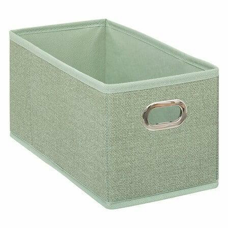 PUDEŁKO DO REGAŁU 15x31cm gładkie miętowe z uchwytem 718322