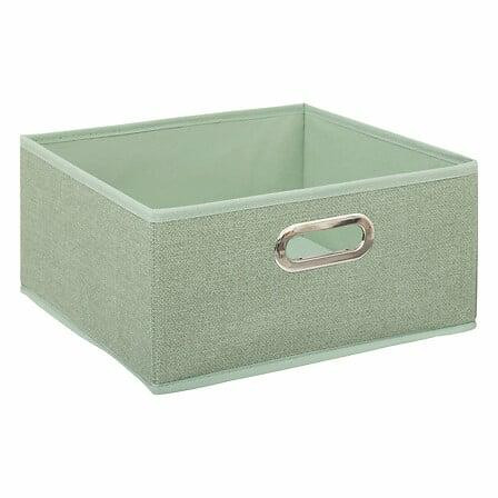 PUDEŁKO DO REGAŁU 31x15 cm gładkie Z UCHWYTEM pistacjowe 519443