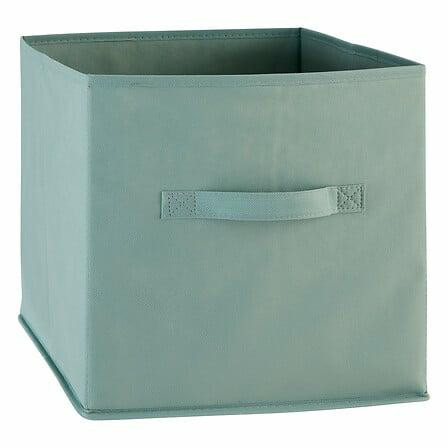 PUDEŁKO DO REGAŁU seledynowe 31x31x31cm z uchwytem 510121