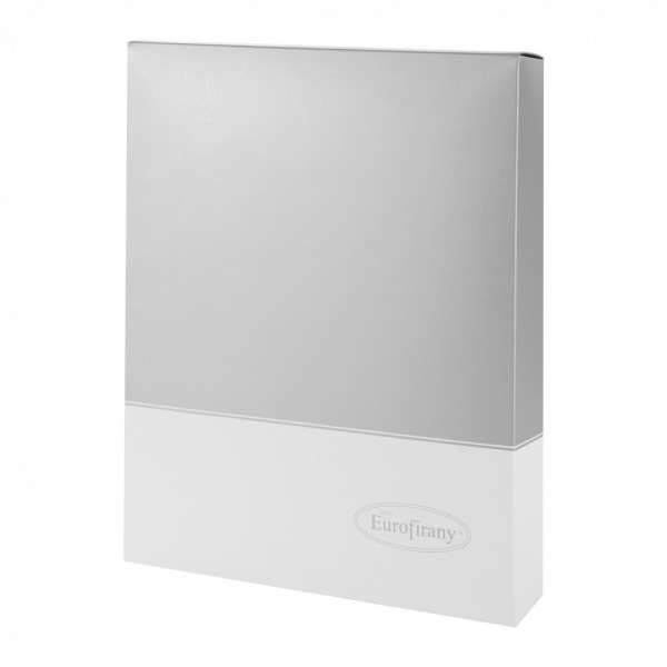 Pudełko prezentowe Silver 40x30x7 srebrne białe ozdobne 988677