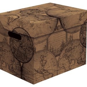 Pudło kartonowe Stara mapa 26×34 cm 46079 Pudło kartonowe Stara mapa 26×34 cm 46079