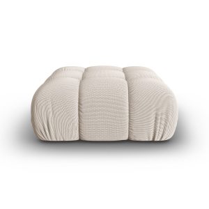 Puf BELLIS materiał 3D beż jasny 673746 Puf BELLIS materiał 3D beż jasny 673746