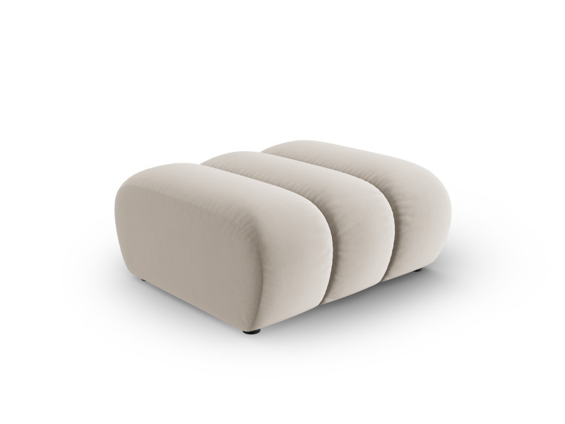 Puf LUPINE welur beż 673716