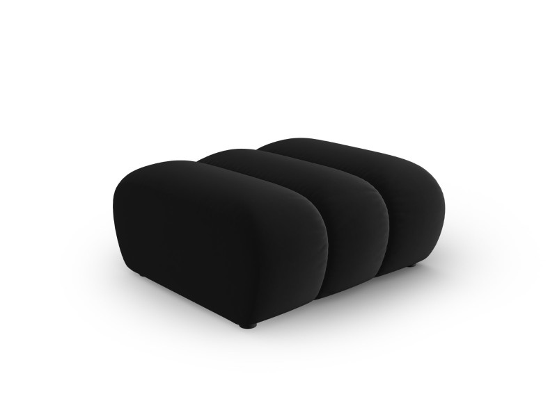 Puf LUPINE welur czarny 673752