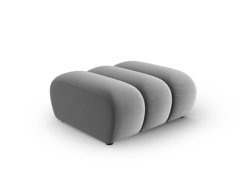 Puf LUPINE welur szary 673935