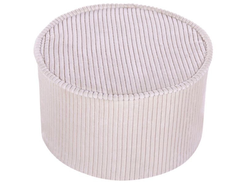Puf podnóżek bawełna 40x25 jasnobeżowy 433589