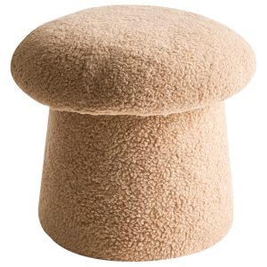 Puf podnóżek minimalistyczny boucle beżowy 784983 Puf podnóżek minimalistyczny boucle beżowy 784983