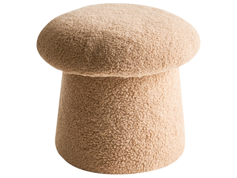 Puf podnóżek minimalistyczny boucle beżowy 784983