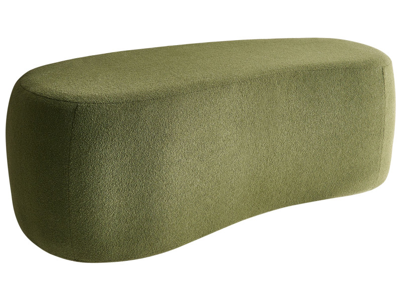 Puf tapicerowany boucle zielony 784985