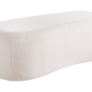 Puf tapicerowany boucle złamana biel 659729 Puf tapicerowany boucle złamana biel 659729