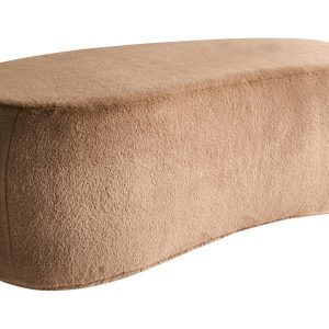 Puf tapicerowany sztuczne futro brązowy 784984 Puf tapicerowany sztuczne futro brązowy 784984