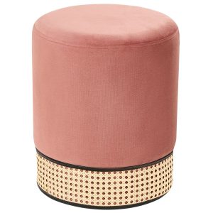 Puf welurowy glamour różowy 139927 Puf welurowy glamour różowy 139927