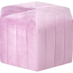 Puf welurowy podnóżek 53 x 48 x 29 cm jasnofioletowy 816239 Puf welurowy podnóżek 53 x 48 x 29 cm jasnofioletowy 816239