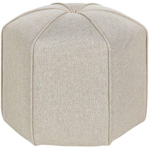 Puf WISHEK Len syntetyczny Beżowy 45 cm 189993 Puf WISHEK Len syntetyczny Beżowy 45 cm 189993