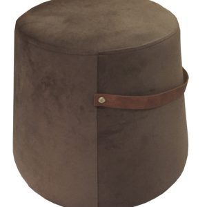 Puf z brązowego aksamitu z sznurkiem 72819 Puf z brązowego aksamitu z sznurkiem 72819