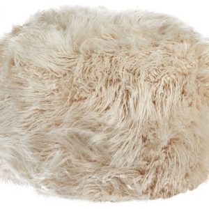 Puf ze sztucznego futra 70 cm jasnobeżowy 866724 Puf ze sztucznego futra 70 cm jasnobeżowy 866724