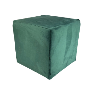 Pufa 40×40 cm VELVET MINKY kwadratowa siedzisko miękki welur ciemna zieleń 795113 Pufa 40×40 cm VELVET MINKY kwadratowa siedzisko miękki welur ciemna zieleń 795113