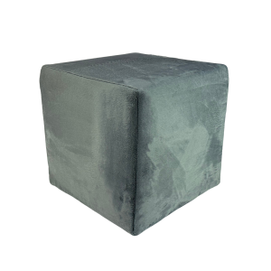 Pufa 40×40 cm VELVET MINKY kwadratowa siedzisko miękki welur ciemno szara 795172 Pufa 40×40 cm VELVET MINKY kwadratowa siedzisko miękki welur ciemno szara 795172